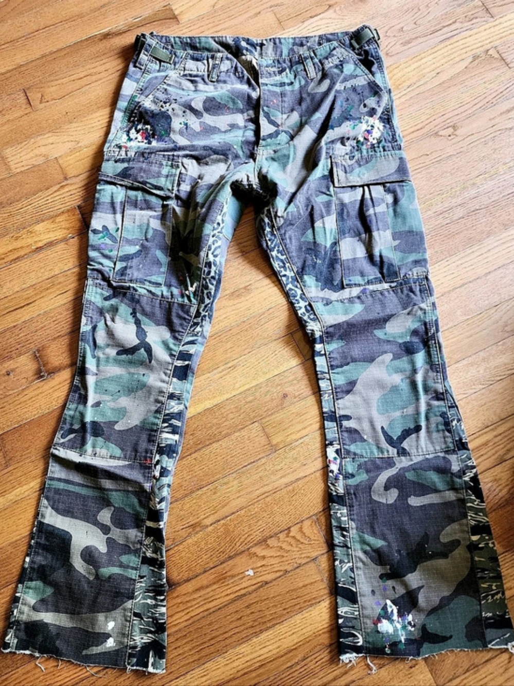 RolleronRuller Wild Merge Cargo Pants - Camo Leopard Camo Leopard Cargo Pants